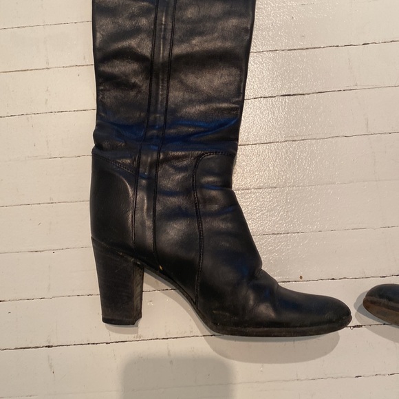 Sigerson Morrison leather black leather boots. - Picture 3 of 8